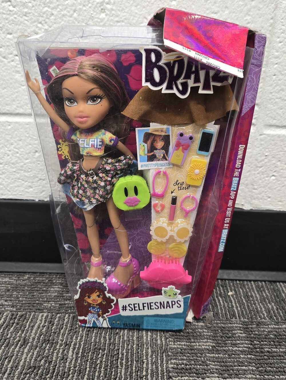 Bratz Yasmin Doll with Pink Outfit and Accessories